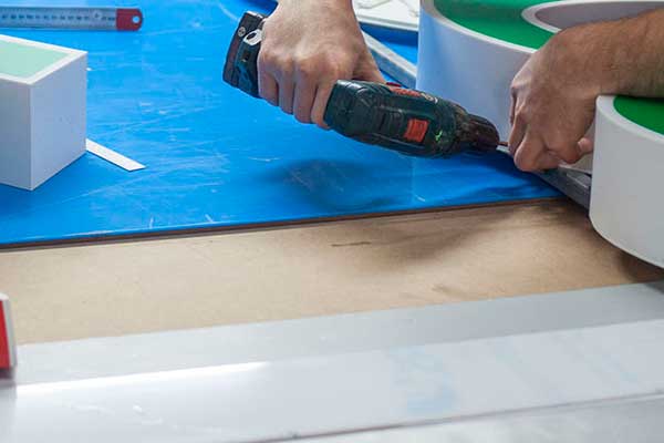 Outdoor advertising production